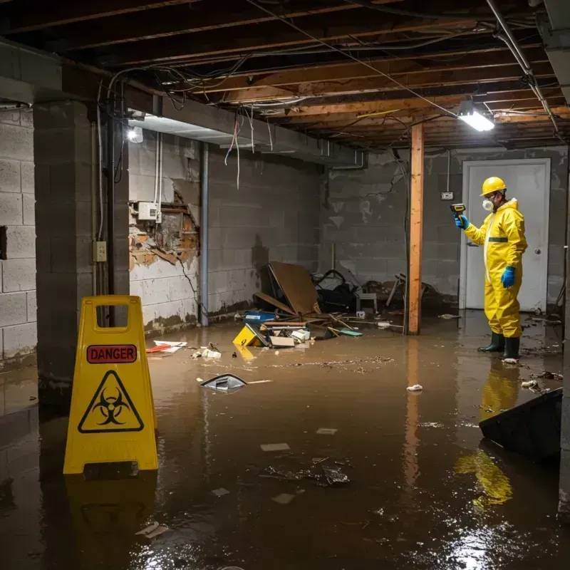 Flooded Basement Electrical Hazard in Harrisburg, AR Property